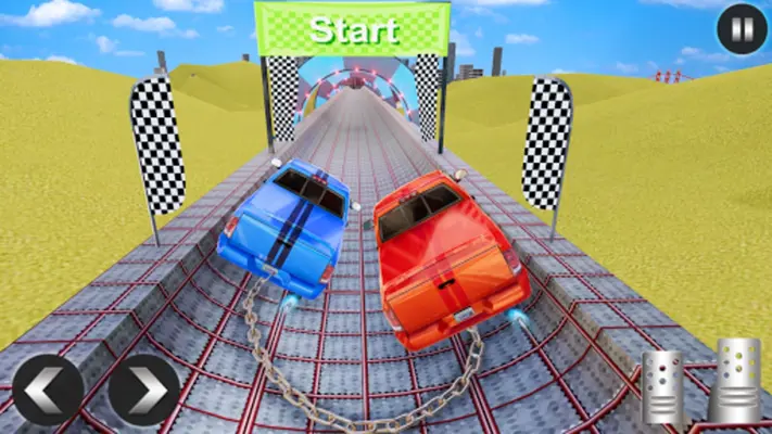 Chained Car Racing Stunts Game android App screenshot 1