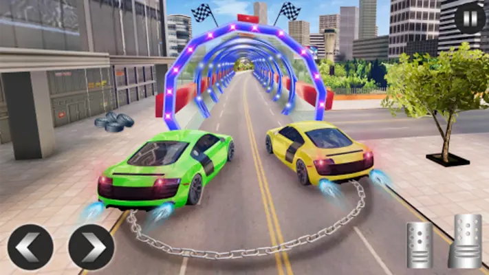 Chained Car Racing Stunts Game android App screenshot 2